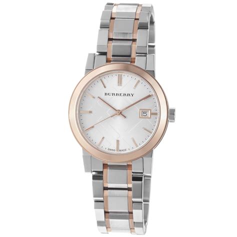 burberry women's stainless steel bracelet watch|Burberry watch stainless steel new.